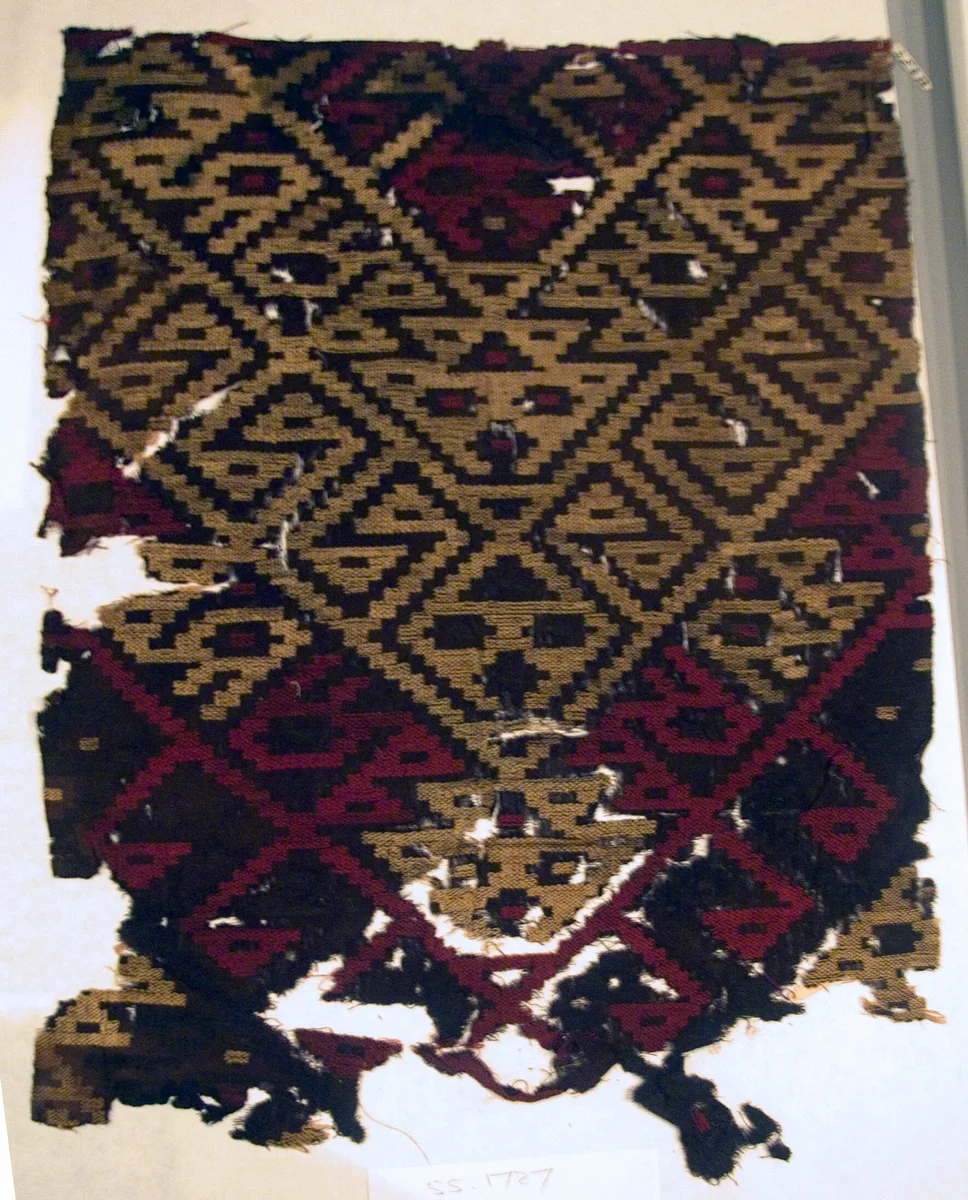 Fragment by Peru, Probably south coast, textile, 1000-1476