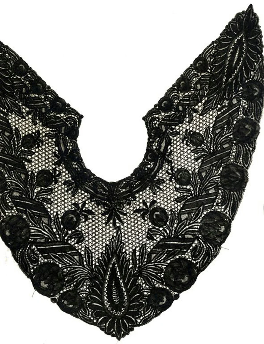 Collar by Probably France, Le Puy, textile, 1870-1890