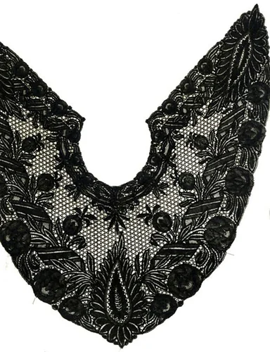 Collar by Probably France, Le Puy, textile, 1870-1890