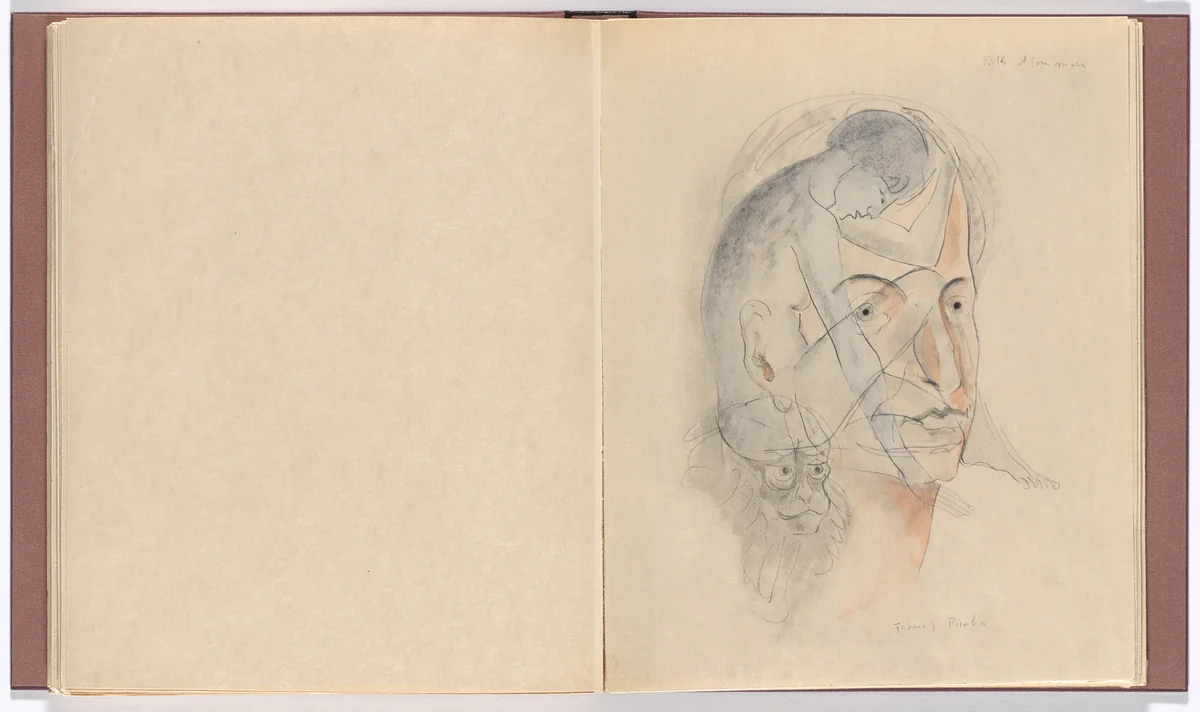 Edith et son mari (Edith and Her Husband) from Le Peseur d'âmes (The Weigher of Souls) by Francis Picabia, illustrated book, 1931