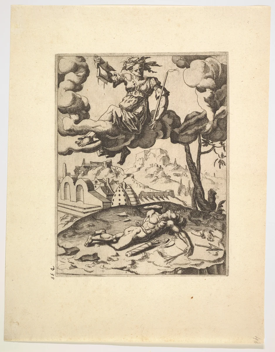 The Triumph of Chastity from The Triumphs of Petrarch by Dirck Volckertsz. Coornhert, print, 1543-1553