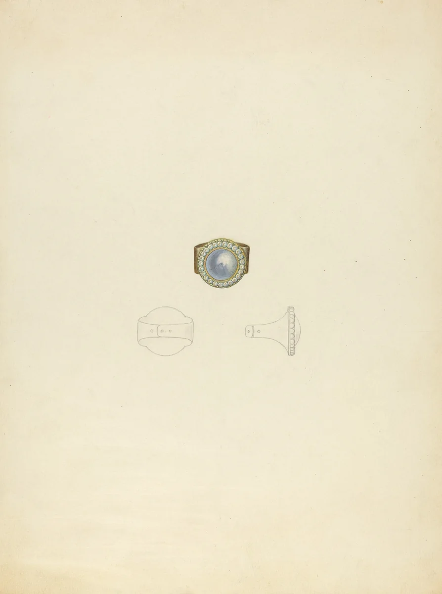 Ring by John H. Tercuzzi, index of american design, 1935-1942