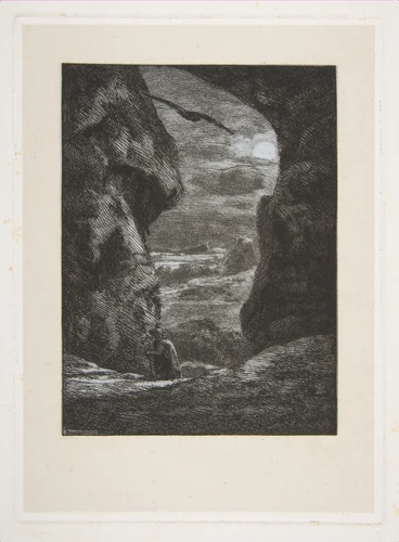 Adieu aux Karpatz by Félix Bracquemond, print, 1857