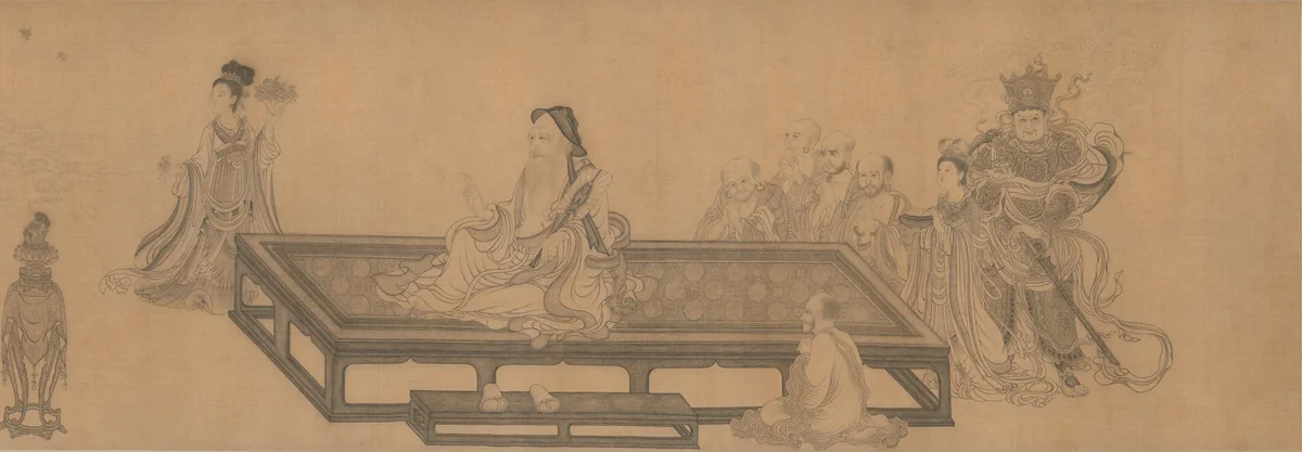 Vimalakirti and the Doctrine of Nonduality by Wang Zhenpeng, painting, 1308