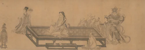 Vimalakirti and the Doctrine of Nonduality by Wang Zhenpeng, painting, 1308
