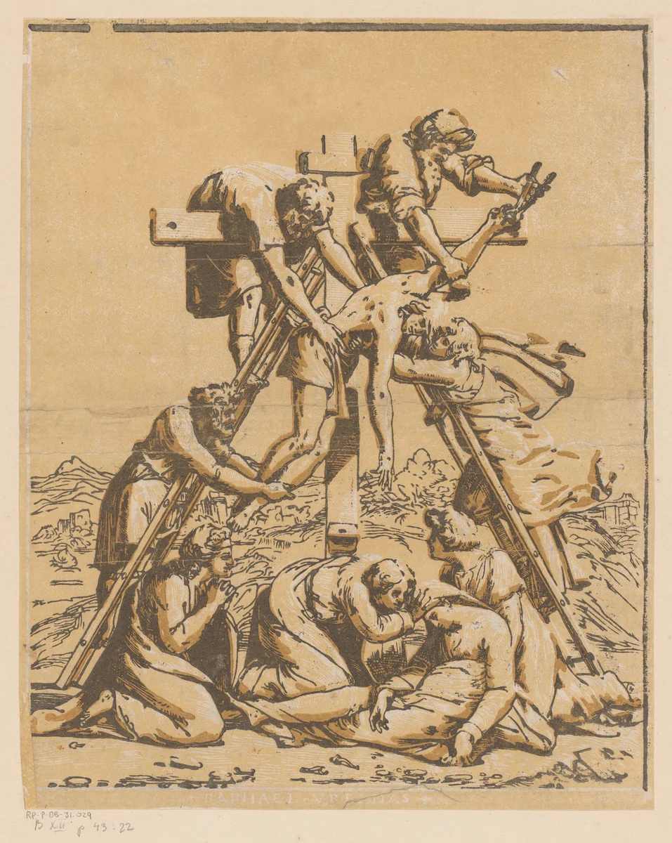 Kruisafneming by Unknown, print, 1518