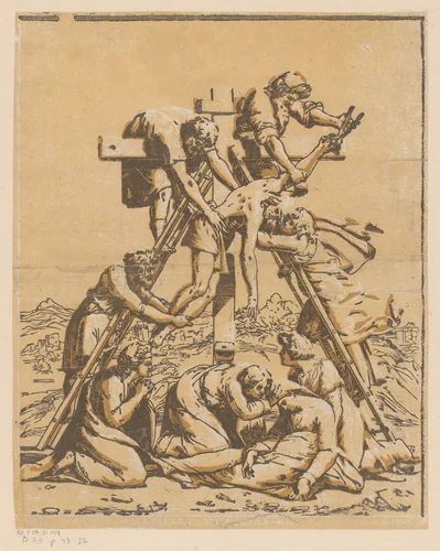 Kruisafneming by Unknown, print, 1518