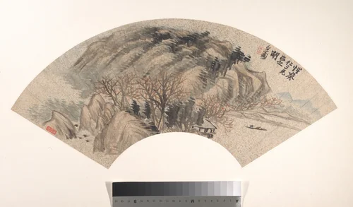 Landscape by Hu Yuan, painting, 1823-1886