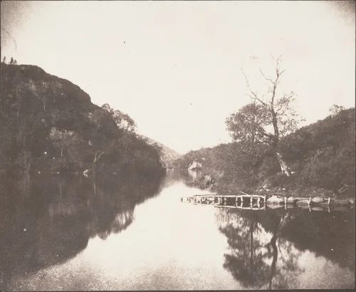 Loch Katrine Pier, Scene of the Lady of the Lake by William Henry Fox Talbot, photograph, 1844