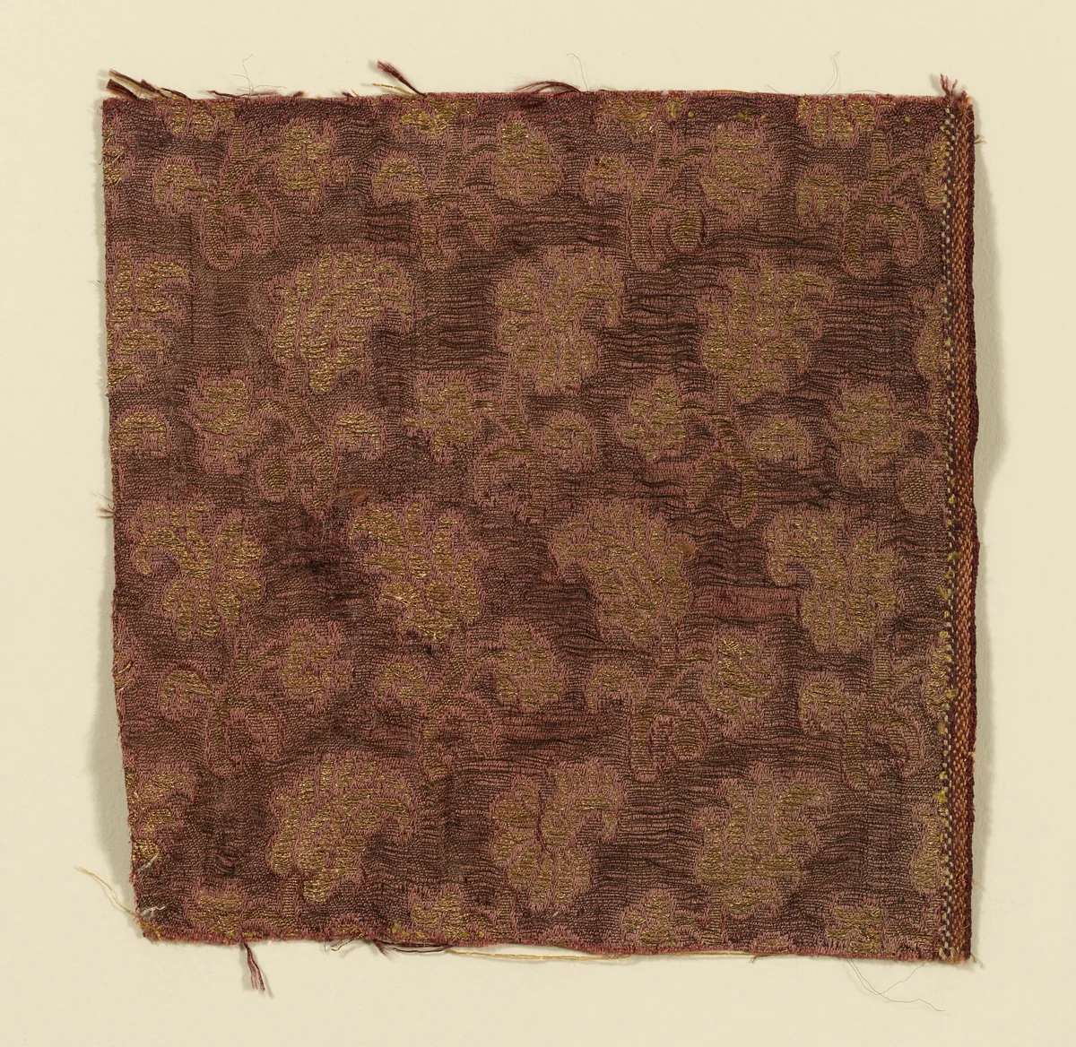 Fragment by Italy, textile, 1601-1700