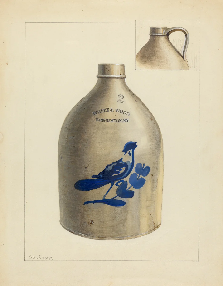 Jug by Charles Caseau, index of american design, 1940