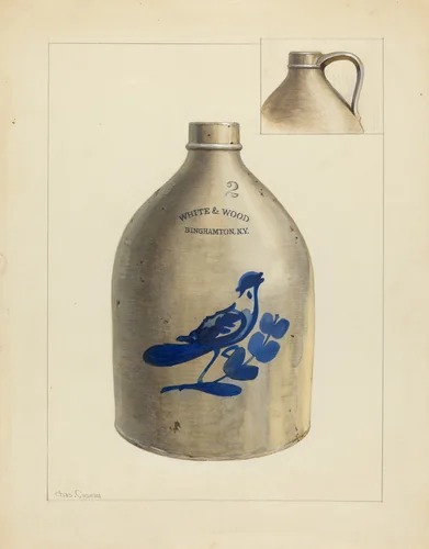 Jug by Charles Caseau, index of american design, 1940