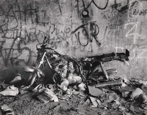 Motorcycle by Jim Goldberg, photograph, 1989