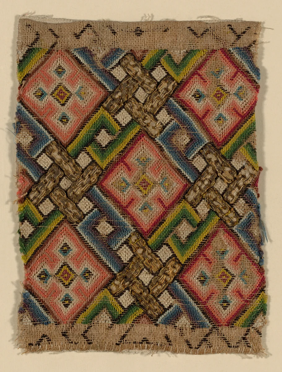 Fragment by Italy, textile, 1601-1700