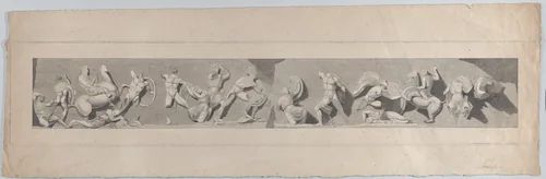 Relief from the Frieze of the Temple of Victory Apteros by William Sharp, print, 1787-1824