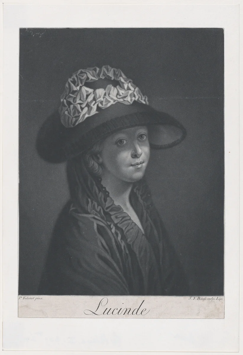Lucinde by Johann Friedrich Bause, print, 1780