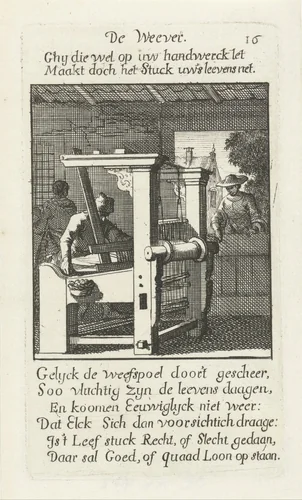 Wever by Caspar Luyken, print, 1694