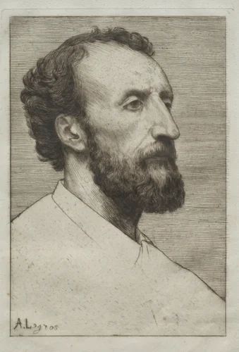 Jules Dalou by Alphonse Legros, print, 1877
