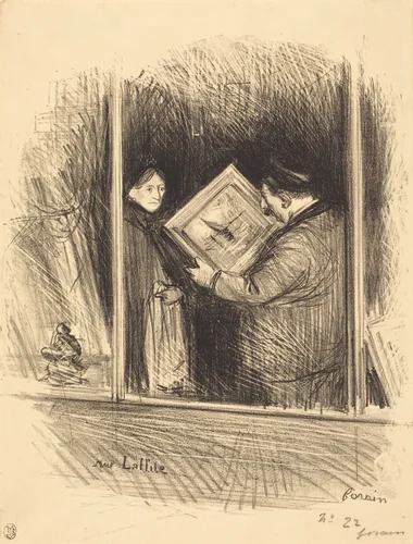 Rue Laffitte (Laffitte Street) by Jean-Louis Forain, print, 1892