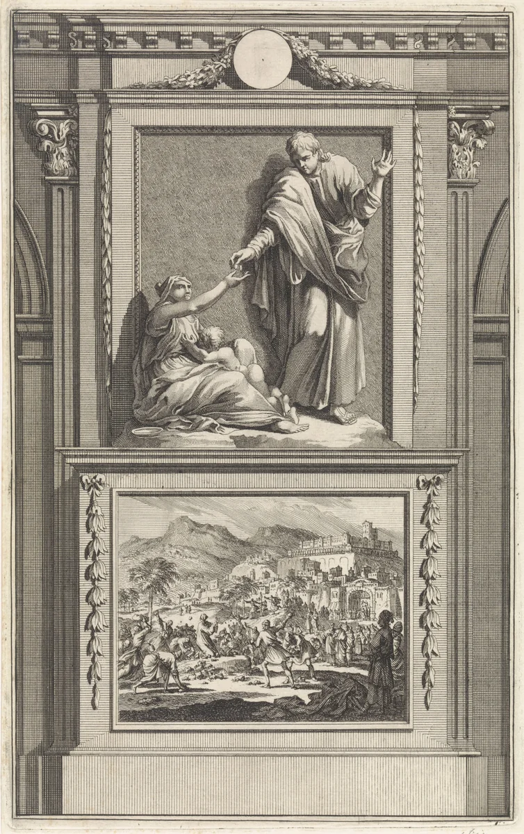 H. Stefanus by Jan Luyken, print, 1698