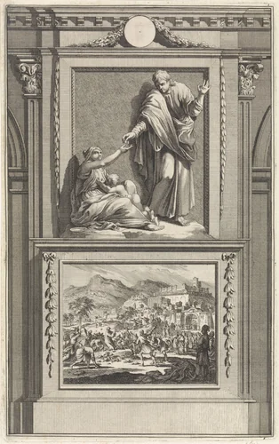 H. Stefanus by Jan Luyken, print, 1698