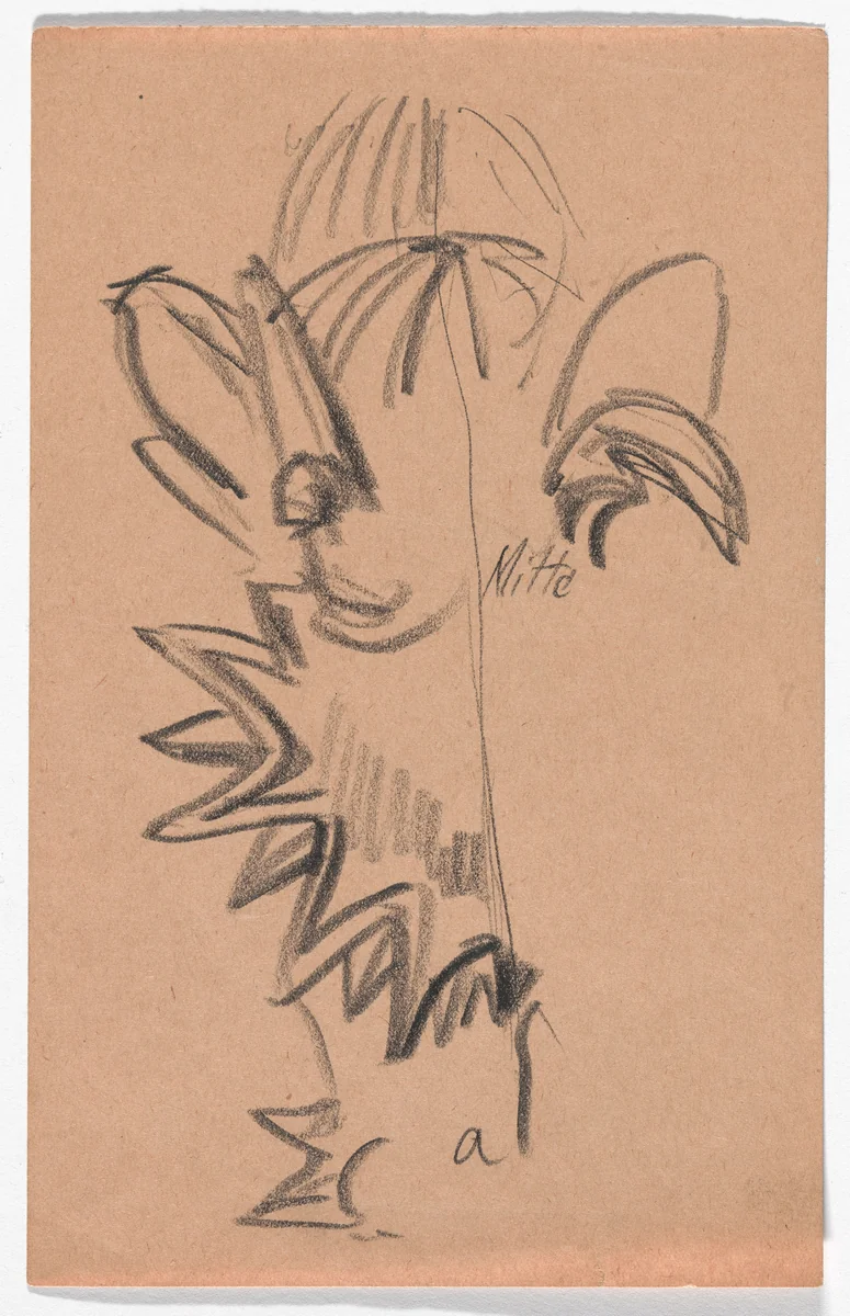 Preliminary costume design for "A Midsummer Night's Dream" at the Heidelberg Festival by Hans Poelzig, architecture, 1926