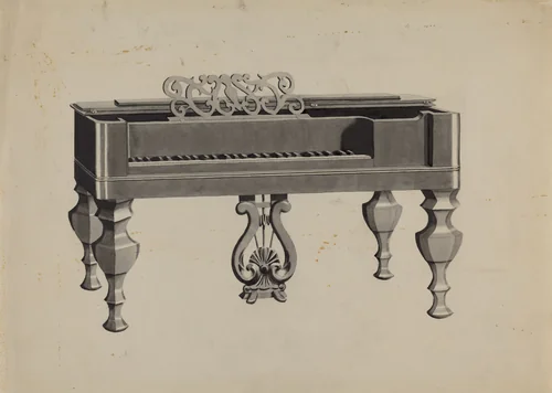 Piano by Dorothy Posten, index of american design, 1936