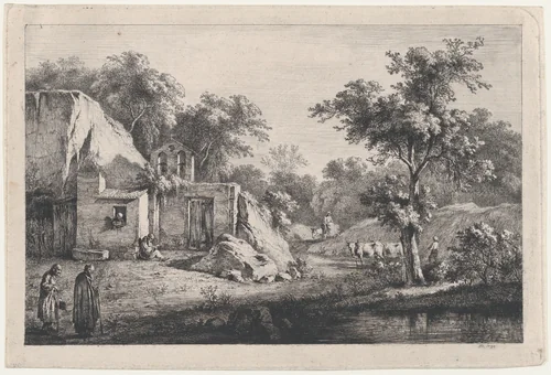 The Little Hermitage by Jean Jacques de Boissieu, print, 1793