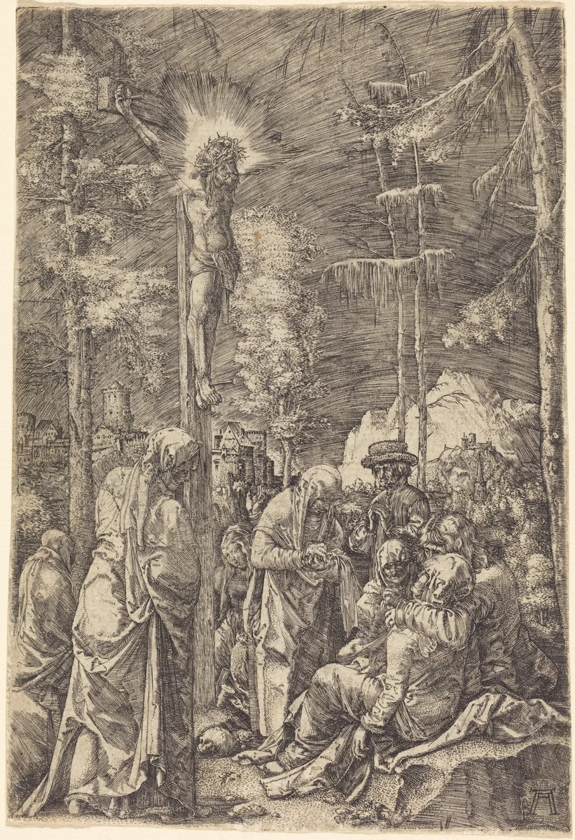 The Large Crucifixion by Albrecht Altdorfer, print, 1515-1517