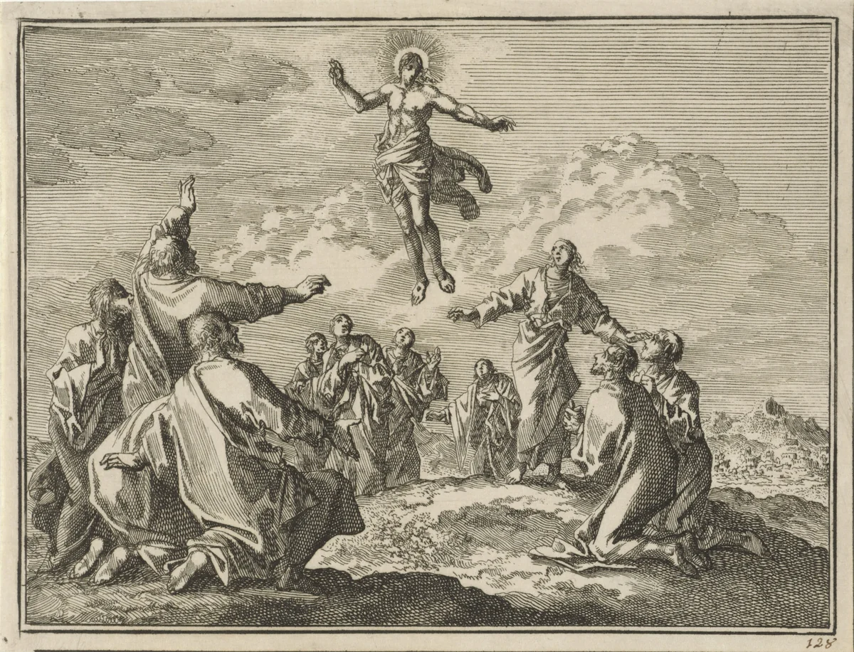Hemelvaart van Christus by Jan Luyken, print, 1712