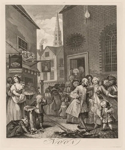 The Four Times of Day: Noon by William Hogarth, print, 1738