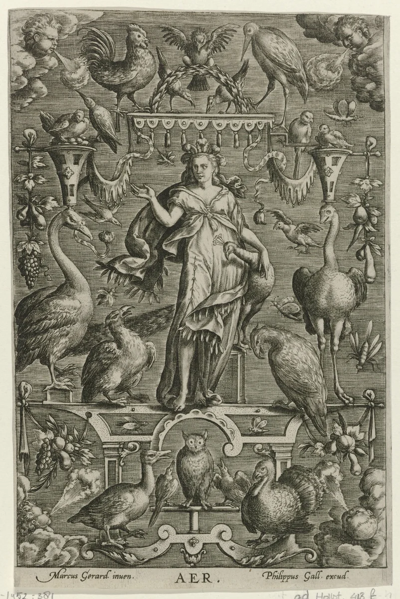 Lucht by Unknown, print, 1547-1622