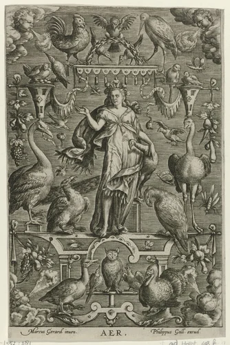 Lucht by Unknown, print, 1547-1622