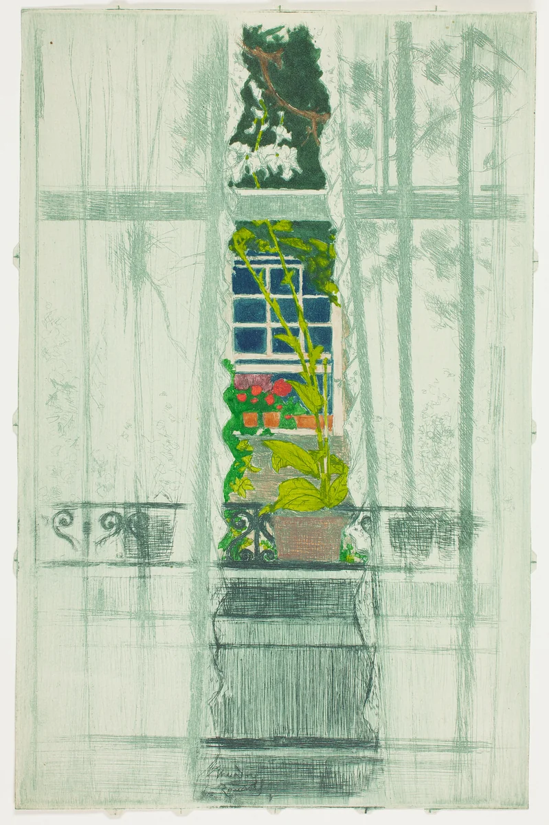 A Window Seen Through a Window by Theodore Roussel, print, 1897