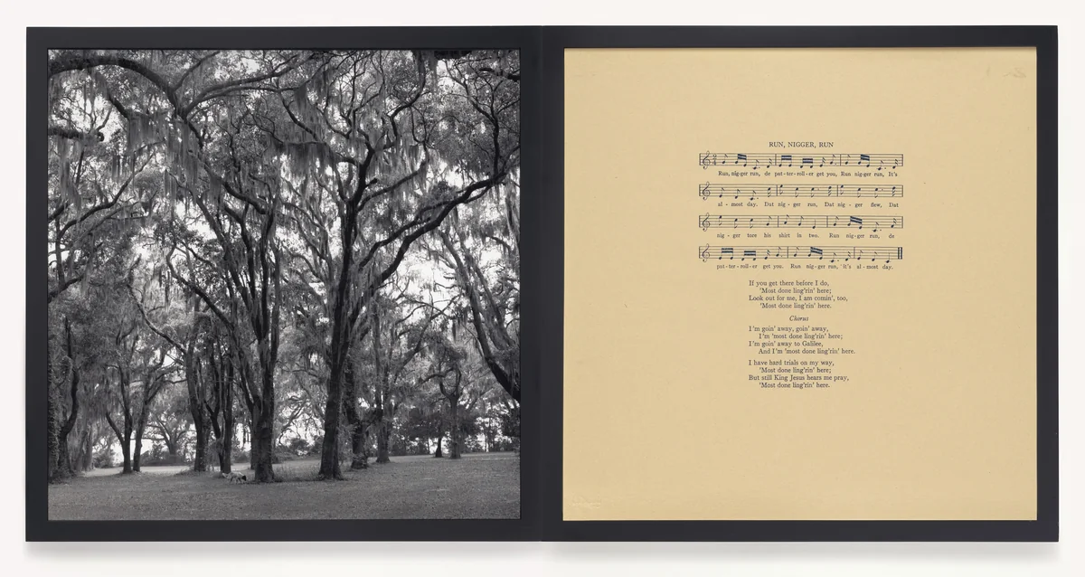 Run, Nigger, Run by Carrie Mae Weems, photograph, 1992