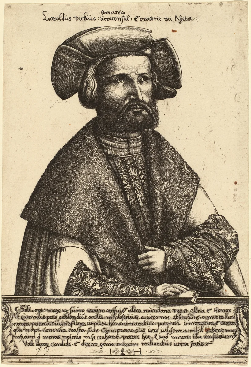 Leopold Dick by Hieronymus Hopfer; David Funck, print, 1525-1550