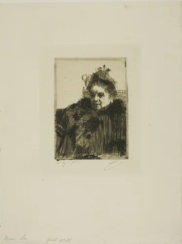 Mme Simon I by Anders Zorn, print, 1891