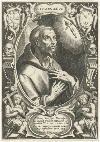 H. Franciscus van Assisi by Unknown, print, 1586-1633