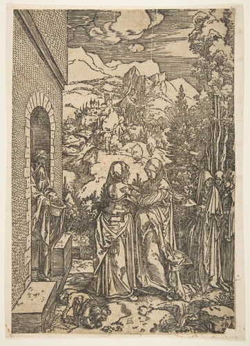 The Visitation, from "The Life of the Virgin" (copy) by Albrecht Dürer, print, 1505-1515
