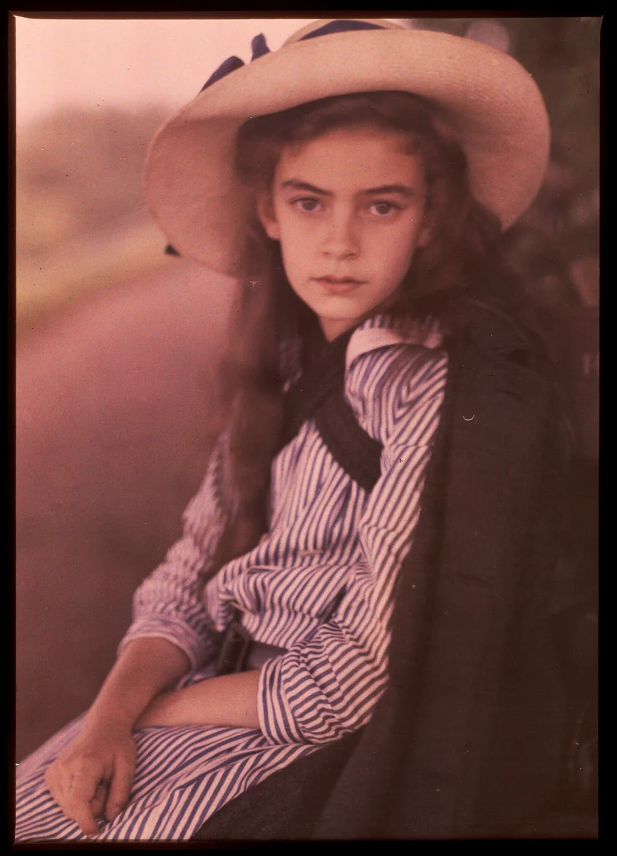 Child with Striped Dress (Younger Raab Child) by Alfred Stieglitz, photograph, 1907