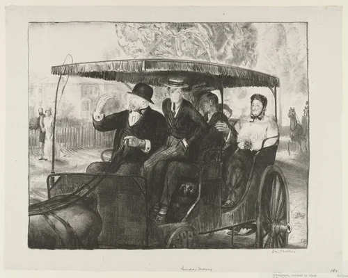 Sunday, 1987 by George Bellows, print, 1921