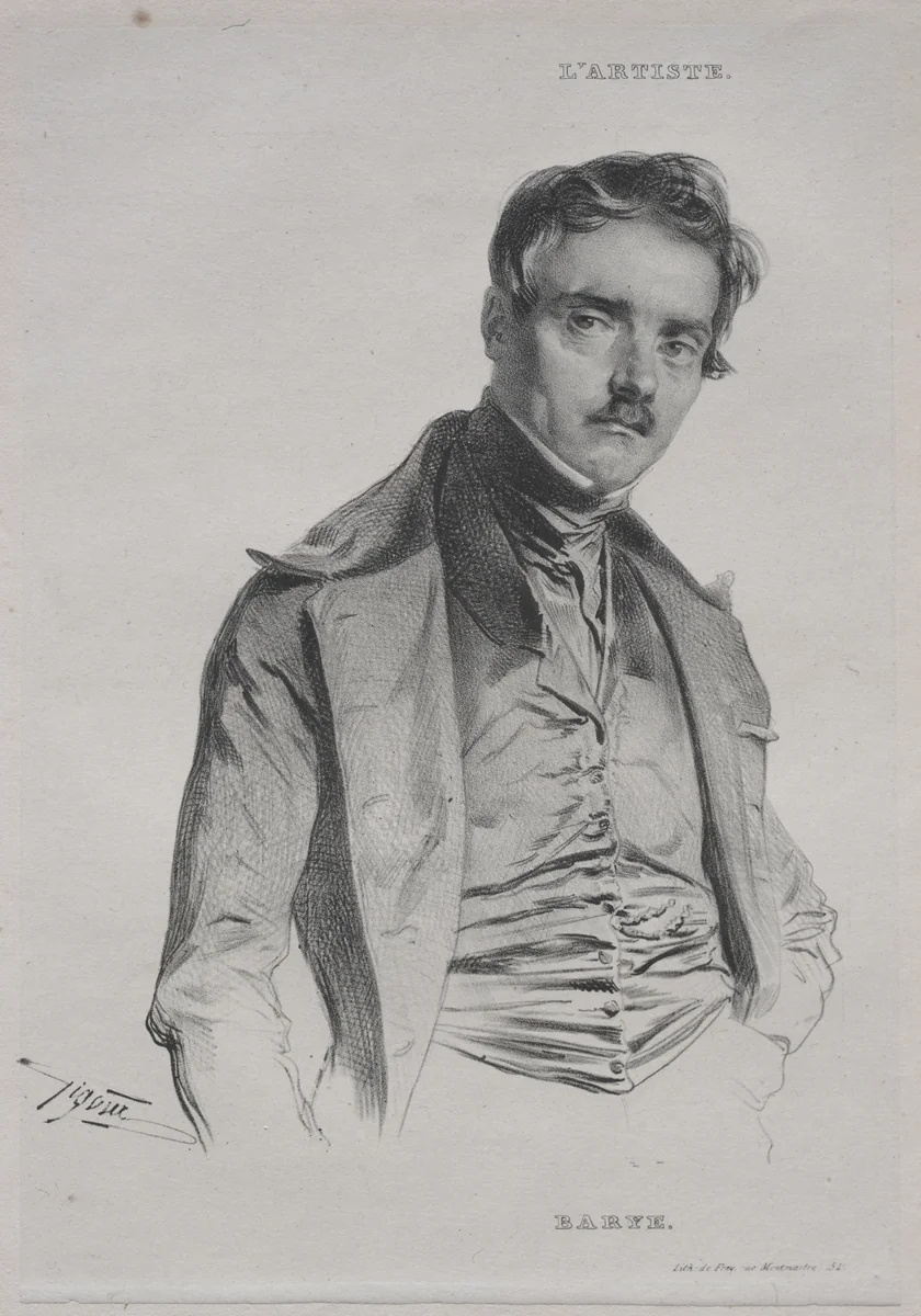 Antoine-Louis Barye by Jean Francois Gigoux, print, 1835-1845