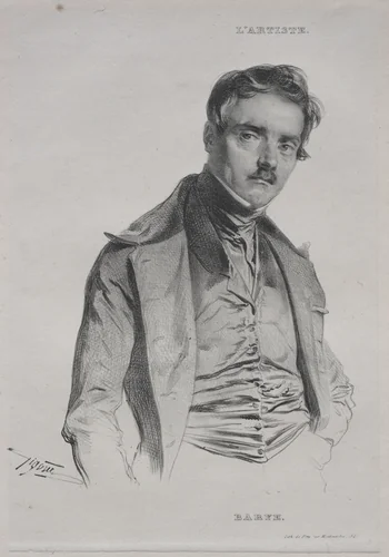 Antoine-Louis Barye by Jean Francois Gigoux, print, 1835-1845