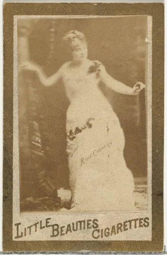 From the Actresses and Celebrities series (N60, Type 1) promoting Little Beauties Cigarettes for Allen & Ginter brand tobacco products by Allen & Ginter, photograph, 1887