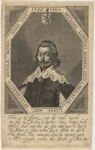 Lewis Roberts by George Glover, print, 1637