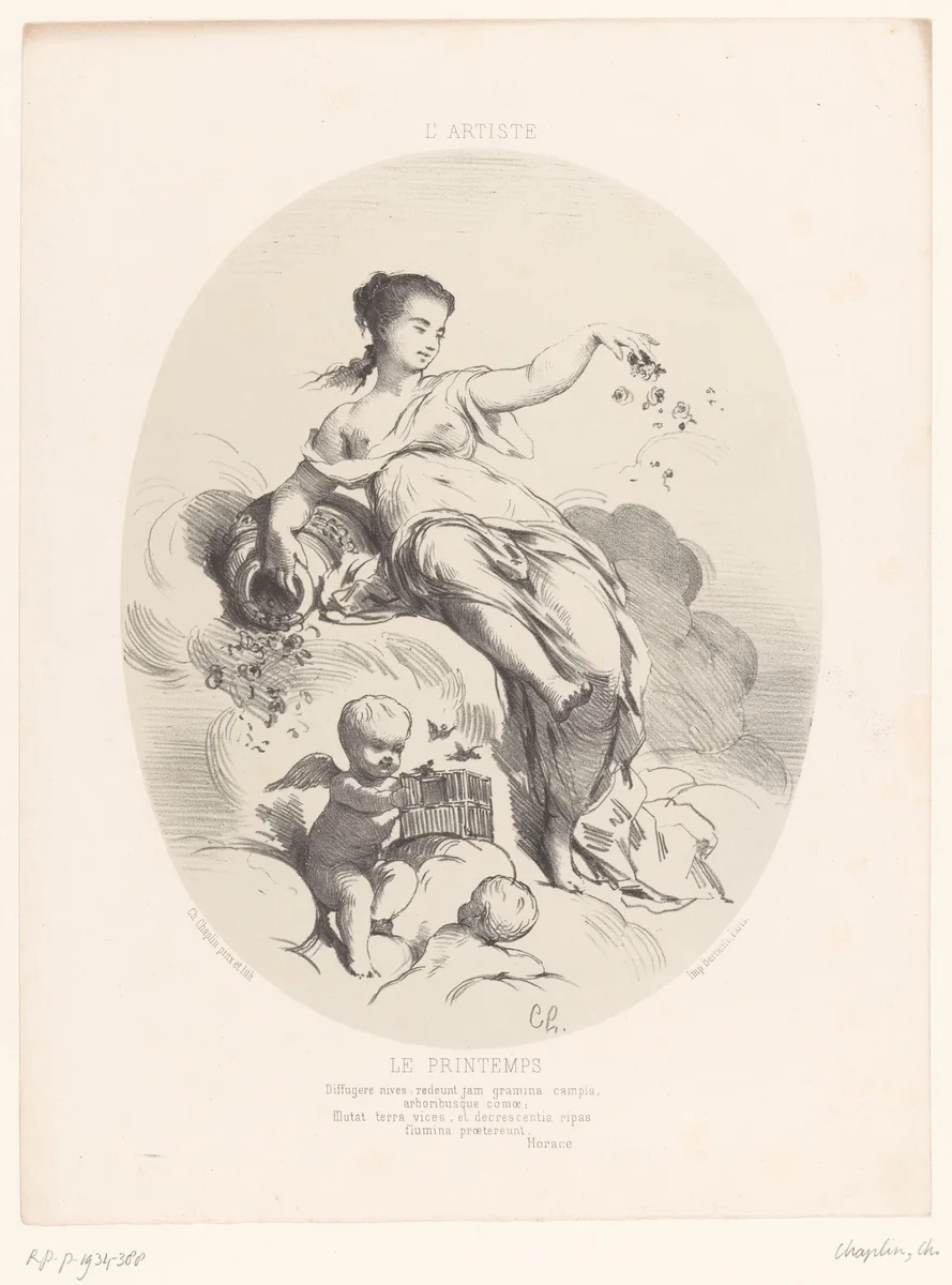 Lente by Charles Chaplin, print, 1861