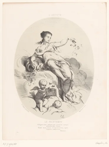 Lente by Charles Chaplin, print, 1861