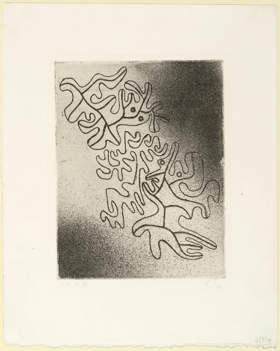 Never Ending (Nicht endend) from the deluxe edition of the book Paul Klee by Will Grohmann by Paul Klee, print, 1930