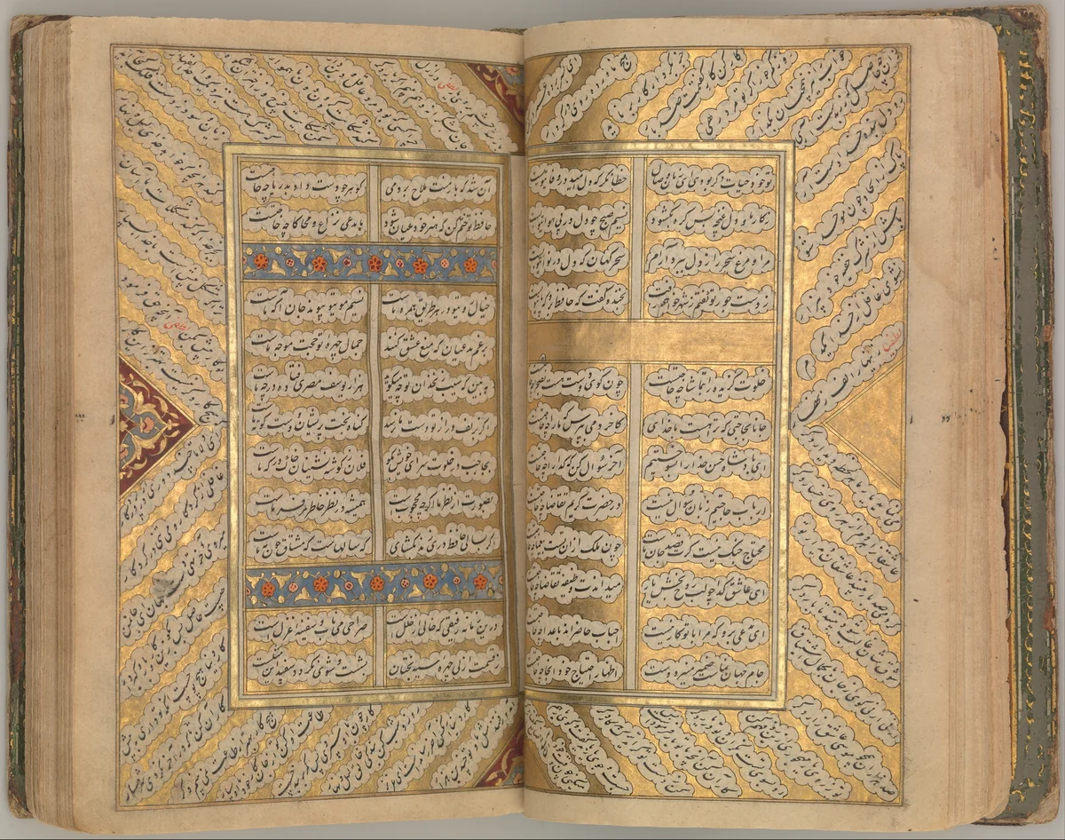 Anthology of Persian Poetry by Hafiz, manuscript, 1600-1699
