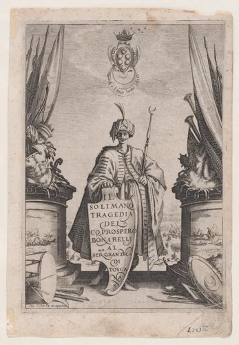 Frontispiece, from Soliman by Jacques Callot, print, 1620